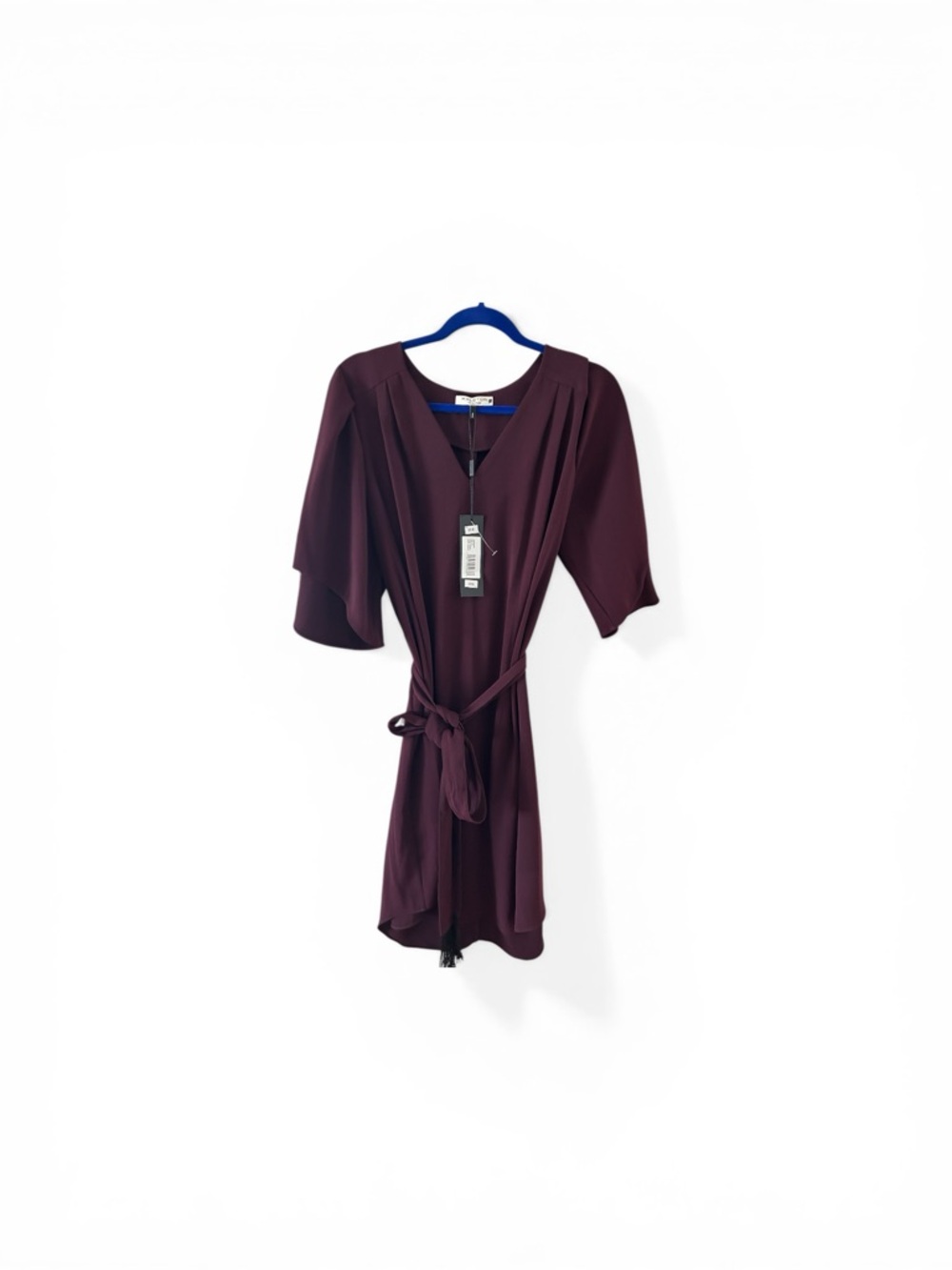Halston Heritage Wine Burgundy Wrap Dress